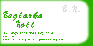 boglarka noll business card