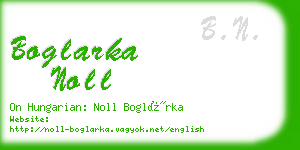 boglarka noll business card